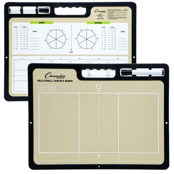 Champion Sports CBVBXL 16 x 12 x 1 in. Extra Large Volleyball Coaches Board CBVBXL - main